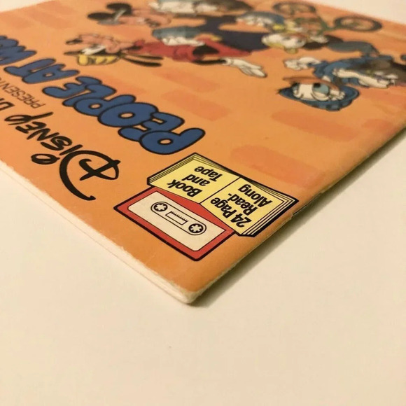 Vtg 1985 Disney Discovery Series Presents  People at Work Book Only No Tape - Picture 5 of 14